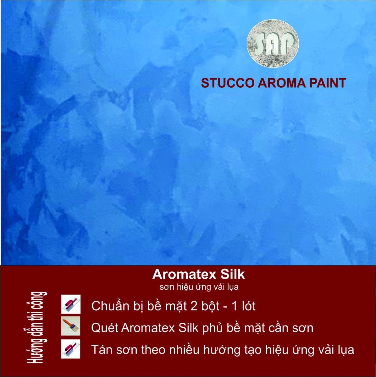 Sơn hiệu ứng vải lụa - Stucco Aroma Paint - Công Ty TNHH Stucco Aroma Paint